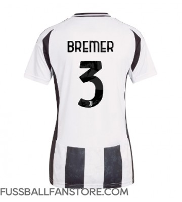 Juventus Gleison Bremer #3 Replik Heimtrikot Damen 2024-25 Kurzarm